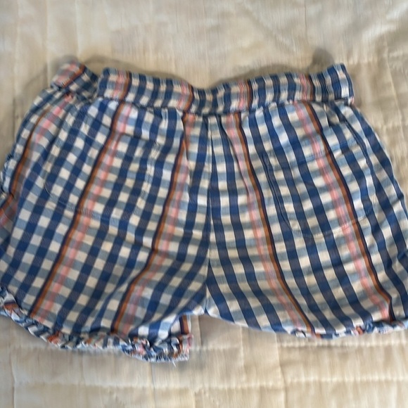 Mini Boden Girl’s 7 Years 122 cm Blue And Orange Shorts GUC - Picture 3 of 5